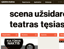 Tablet Screenshot of jaunimoteatras.lt